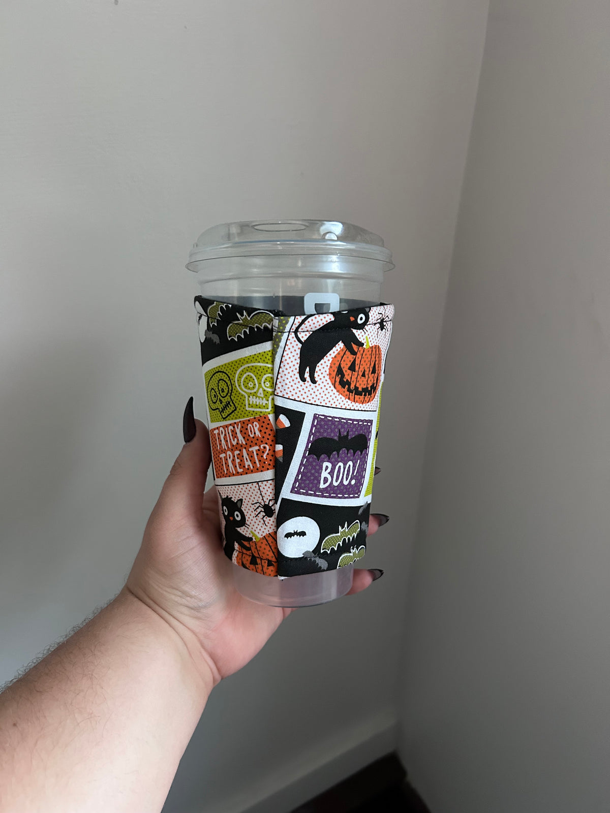 Haunted Headlines Coffee Cozie